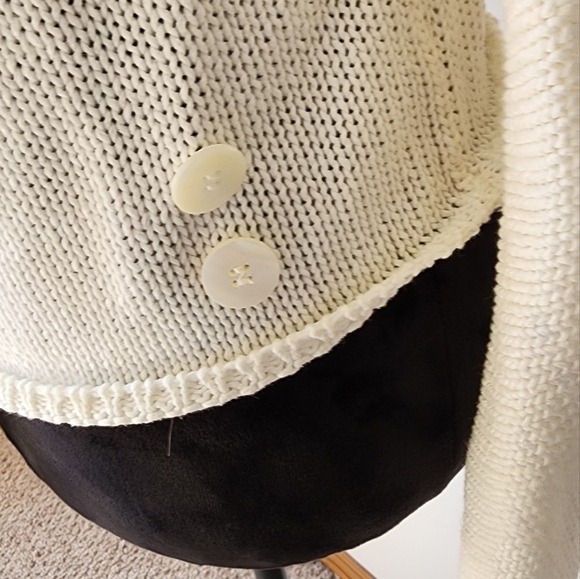 S Max Mara Women's Cream Colored Cardigan Size M. - Picture 3 of 6